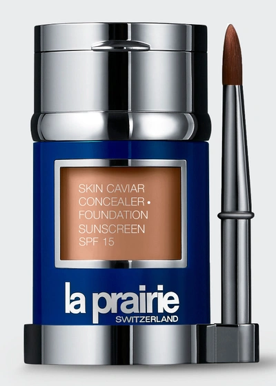 Shop La Prairie Skin Caviar Concealer + Foundation Spf 15, 1 Oz. In Pure Ivory