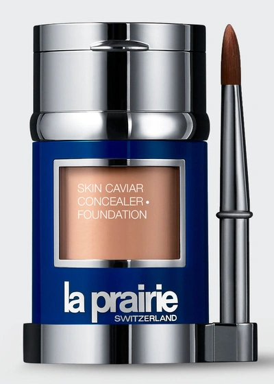 Shop La Prairie Skin Caviar Concealer + Foundation Spf 15, 1 Oz. In Porcelain Blush