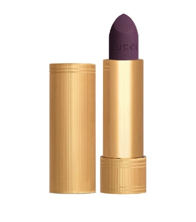 Shop Gucci Rouge À Lèvres Mat Lipstick In Purple