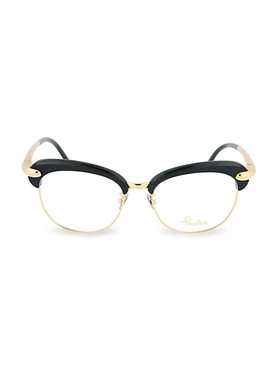 Shop Pomellato 56mm Oval Optical Glasses In Black