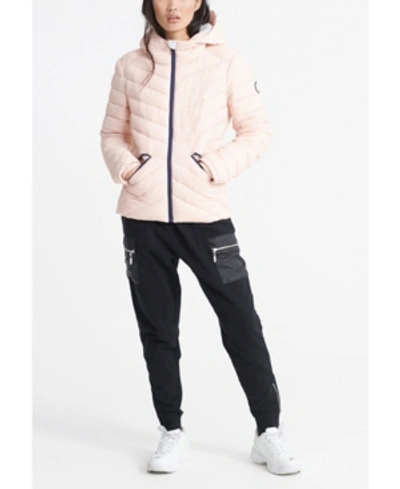 Shop Superdry Essentials Helio Padded Jacket In Pink