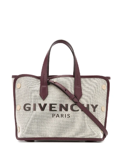 Shop Givenchy Bond Mini Shopper Tote Bag In Neutrals