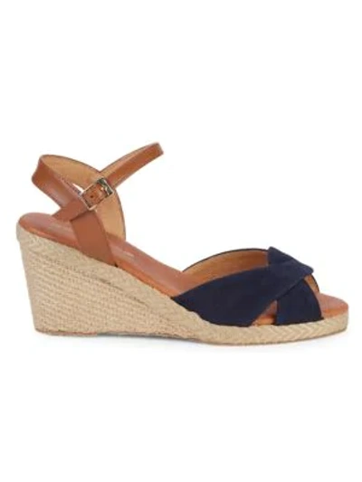 Shop Andre Assous Ellie Wedge Sandals In Blue