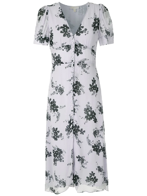 michael kors purple floral dress