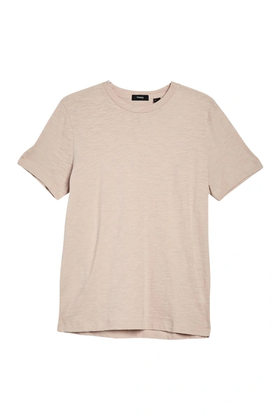 Shop Theory Gaskell Short Sleeve Slub T-shirt In Pink Mist
