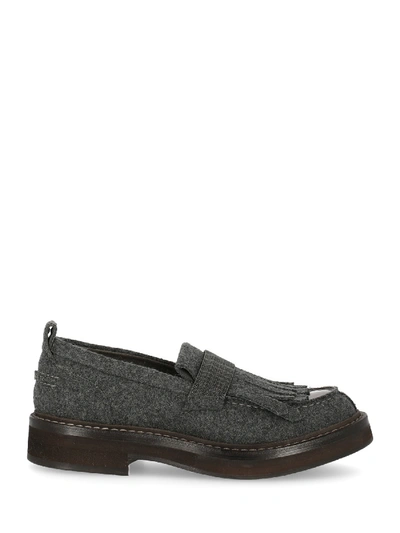 Pre-owned Brunello Cucinelli Loafers In Grey