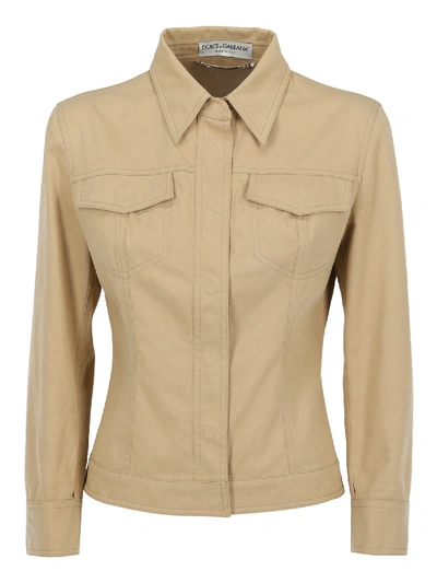 Pre-owned Dolce & Gabbana Clothing In Beige