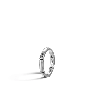 Shop John Hardy Bamboo Band Ring In Sterling Silver