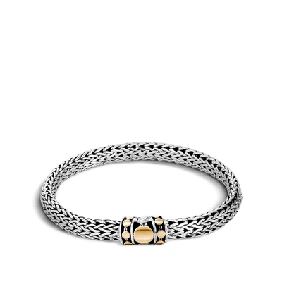 John Hardy Sterling Silver & 18k Bonded Gold Dot Medium Chain Bracelet In Sterling Silver & Gold