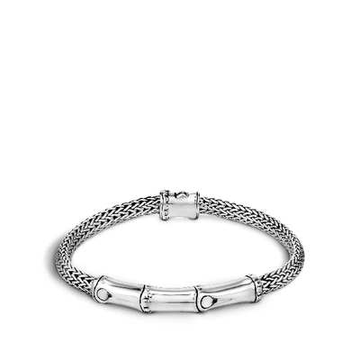 Shop John Hardy Classic Chain Bamboo Station Bracelet In Silver