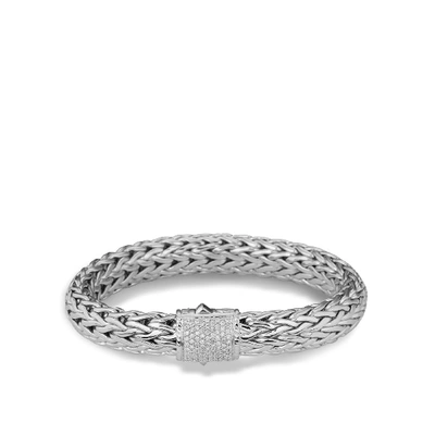 Shop John Hardy Icon Bracelet, 10.5mm In White Diamond