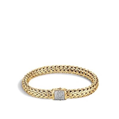 John Hardy Classic Chain 7.75 Bracelet In White Diamond