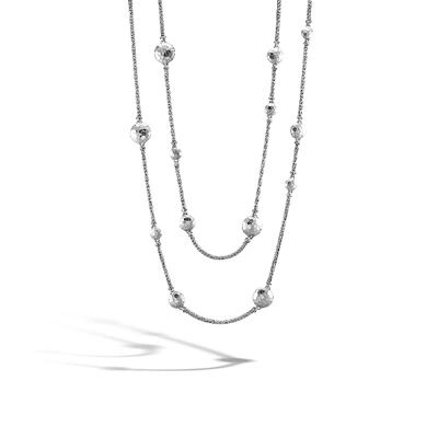 Shop John Hardy Palu 2.5mm Station Necklace In Sterling Silver