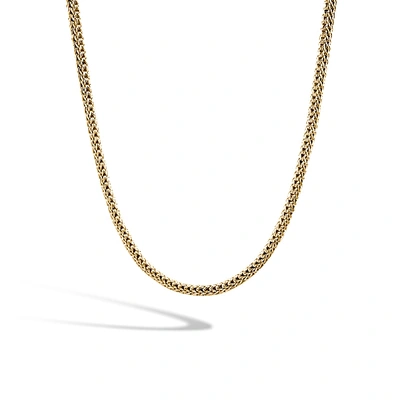 Shop John Hardy Classic Chain 5mm Reversible Necklace In Sterling Silver/yellow Gold
