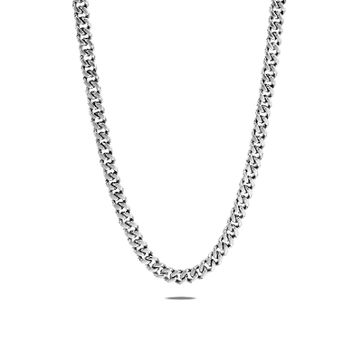 Shop John Hardy Curb Chain 7mm-14mm Necklace In Silver