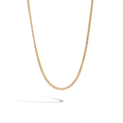 Shop John Hardy Classic Chain 2.5mm Necklace In Yellow Gold