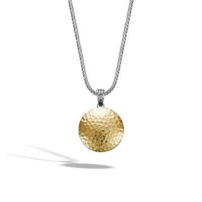 John Hardy Dot Hammered Enhancer In Silver And Gold