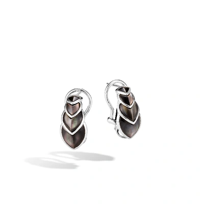 Shop John Hardy Legends Naga Buddha Belly Earring In Grey Mother Of Pearl