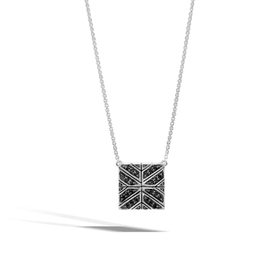 Shop John Hardy Modern Chain Necklace In Treated Black Sapphire