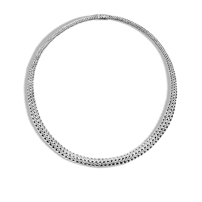Shop John Hardy Classic Chain 8.5mm Graduated Necklace In Sterling Silver