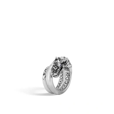 Shop John Hardy Naga Ring In Black Spinel