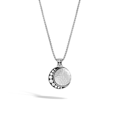 Shop John Hardy Dot Moon Phase Pendant Necklace In Sterling Silver