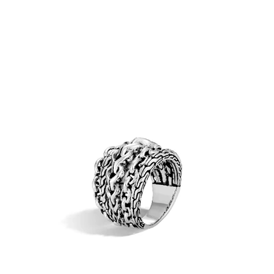 Shop John Hardy Asli Remix Stacked Ring In Silver