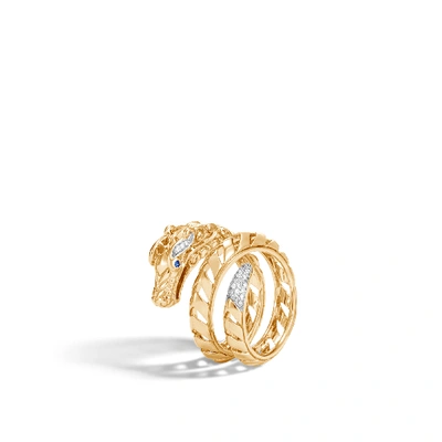 Shop John Hardy Naga Ring In Gold