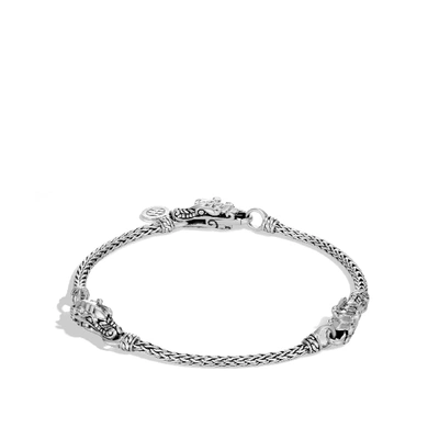 Shop John Hardy Legends Naga 2.5mm Station Bracelet In Silver