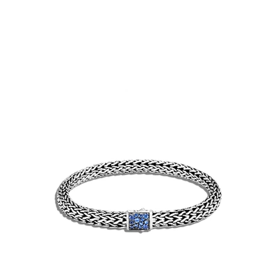 John Hardy Classic Chain 6.5mm Reversible Icon Sapphire Bracelet