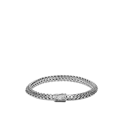 John Hardy Tiga Chain Bracelet Bbp905032blsdi In White Diamond