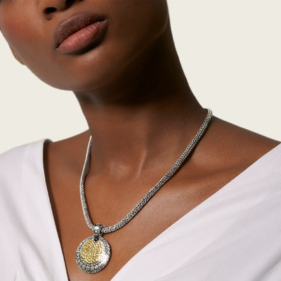 Shop John Hardy Dot Palu Pendant Necklace In Silver And Gold