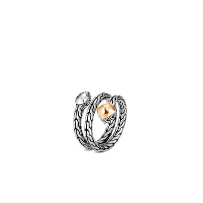 Shop John Hardy Classic Chain Coil Ring In Silver And Gold