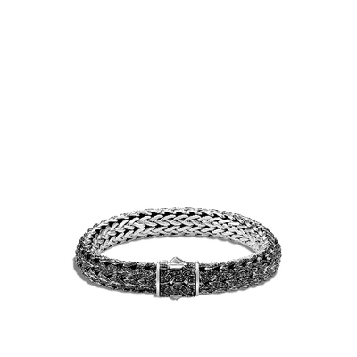 Shop John Hardy Classic Chain 10.5mm Bracelet In Treated Black Sapphire