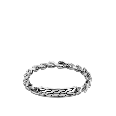 John Hardy Asli Classic Chain 7mm Link Id Bracelet In Sterling Silver