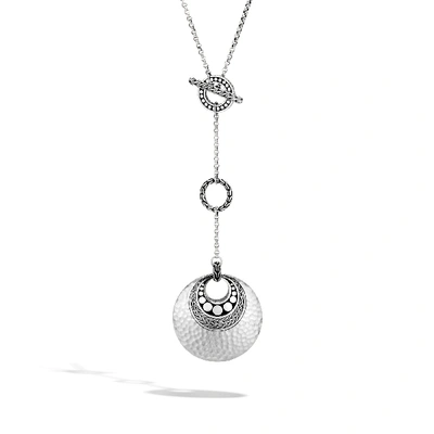 John Hardy Hammered Sterling Silver Sautoir Dotted 36 Lariat Necklace In Sterling Silver