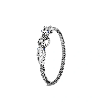 John Hardy Legends Naga 5mm Bracelet In Blue Sapphire