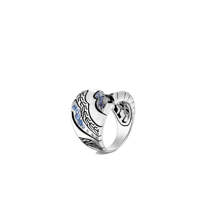 Shop John Hardy Lahar Saddle Ring Rbs440564bsp In Blue Sapphire