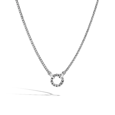 Shop John Hardy Keyring Necklace, 2.5mm In Silver