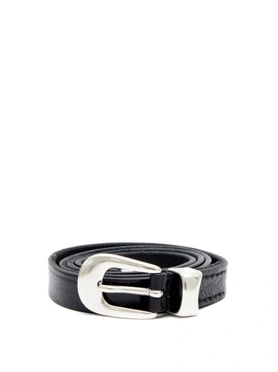 Our Legacy Belt 2 Cm Black Leather | ModeSens