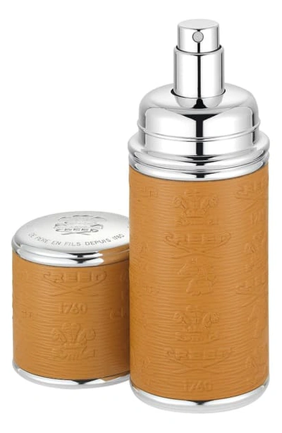Shop Creed Camel With Silver Trim Leather Atomizer, 1.7 oz