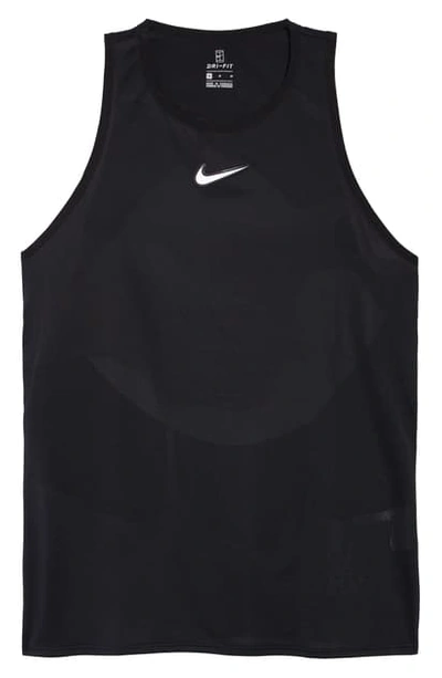 Shop Nike Court Dri-fit Tennis Tank In Black/ White