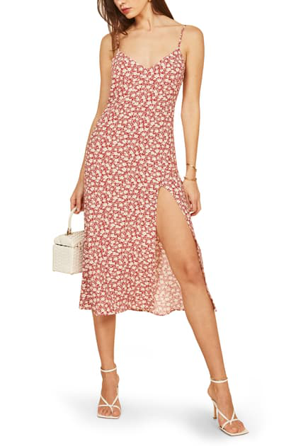 reformation crimini slip dress