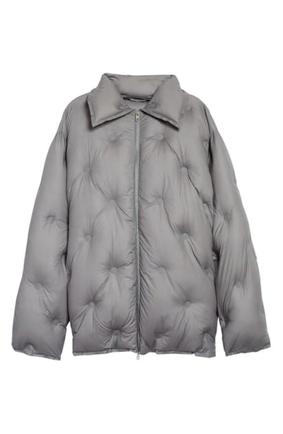 Shop Maison Margiela Padded Jacket In Medium Grey