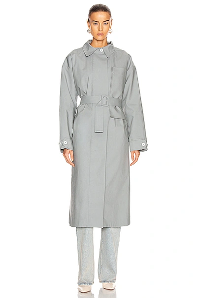 Shop Jacquemus Le Manteau Camiseto In Grey