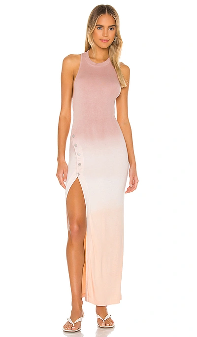 Shop Alix Nyc Beekman Dress In Rosewood & Peach Ombre