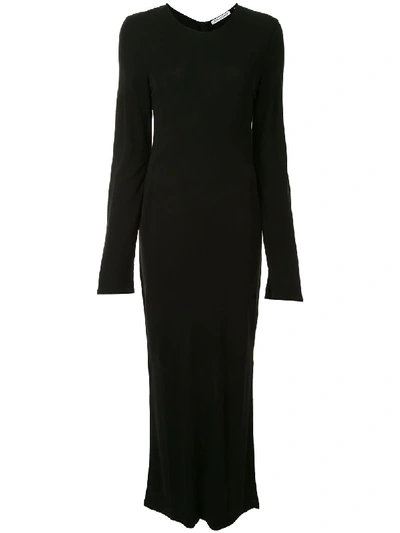 Shop Our Legacy Long-sleeved Maxi Dress In Black