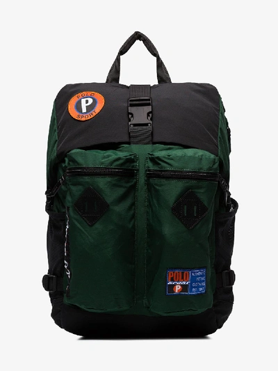 Shop Polo Ralph Lauren Green Sportsman Nylon Backpack