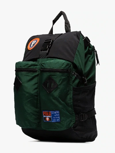 Shop Polo Ralph Lauren Green Sportsman Nylon Backpack