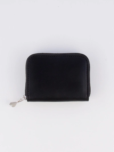 Shop Ami Alexandre Mattiussi Zipped Card Wallet In Black